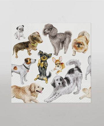 Napkins Lunch  - Dogs Happiness 20pk