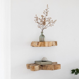 Reclaimed Teak Rustic Floating Shelf 30cm