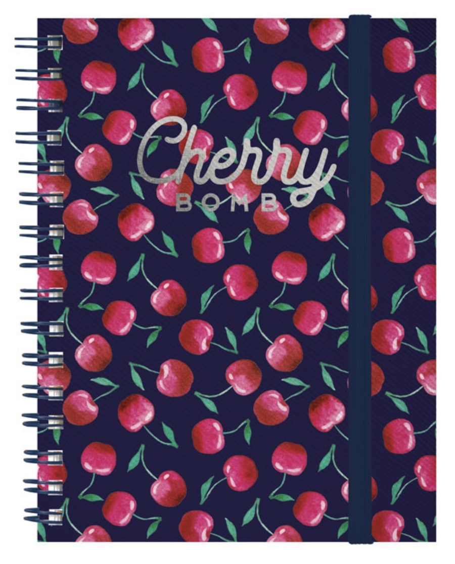 Notebook With Spiral - Cherry Bomb