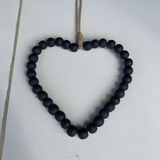 Beaded Heart - 20cm x 20cm