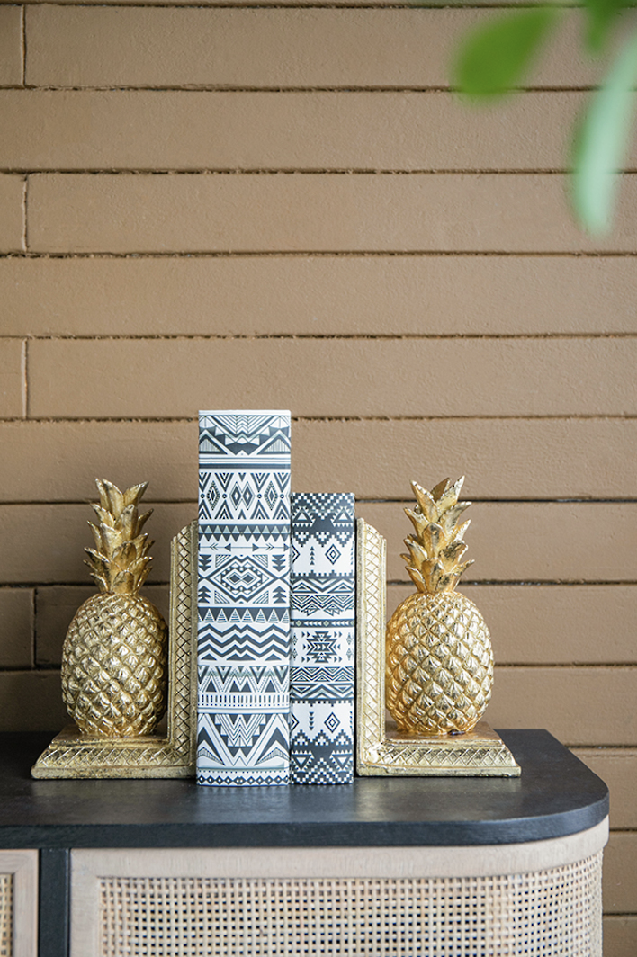 Pineapple Bookends God Set Of 2