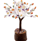 Multi Crystal Tree Neem Base 19cm