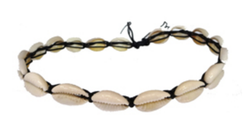 Cowrie Shell Necklace - Black