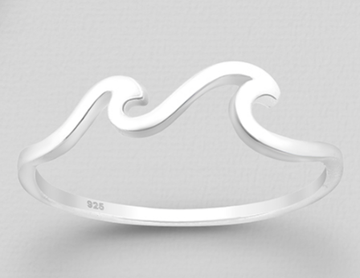 Double Wave Ring - Sterling Silver