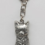 Sitting Cat Keyring - 3D