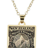 Aoraki Mount Cook - Stamp Necklace