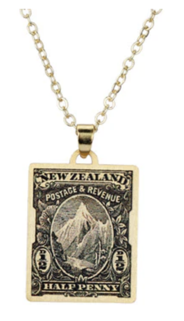 Aoraki Mount Cook - Stamp Necklace