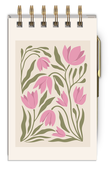 Tulip Spiral Notepad With Pen