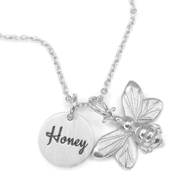Honey Bee - Necklace Silver