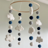 Baby Mobile Cloud - Mixed Blue