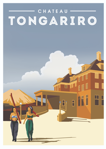 Chateau Tongariro - A4 Print