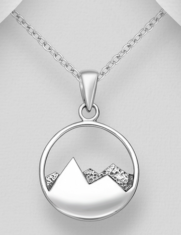 Mountains In Circle - Necklace