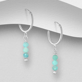 Amazonite Hoop