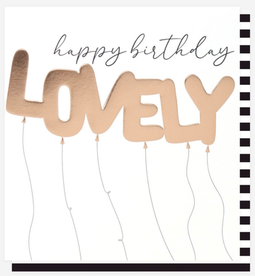 Happy Birthday Lovely Balloons - Card