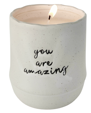 Positivity Quote You Are Amazing - Candle Vanilla