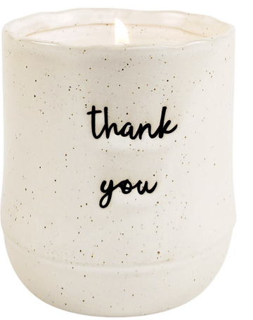 Positivity Quote Thank You - Candle Vanilla