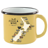 Enamel Mug - Food & Wine Yellow - Small