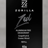 Zed Aluminium Free Deodorant - Refill Block