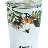 eMug Stainless Steel Reusable Cup - Slim - Native Floral