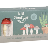 Mini Mushroom Plant Pot Pals - Set 4