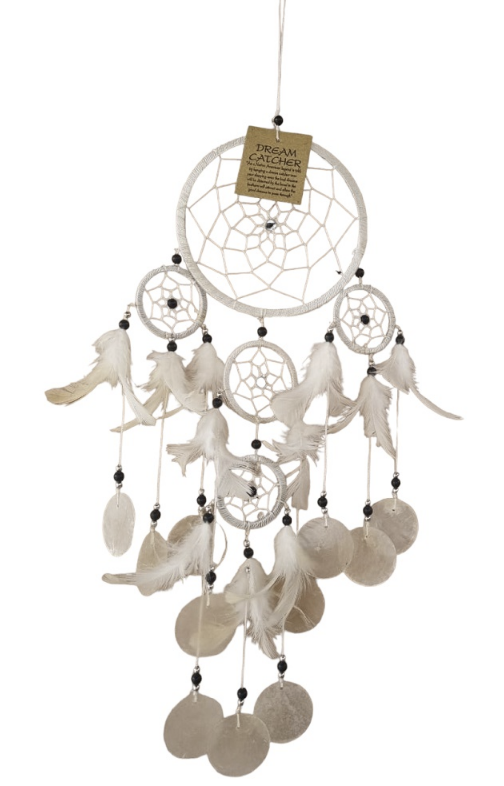 White with Shell Dreamcatcher