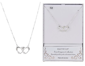 Equilibrium Elegance Entwined Heart Necklace