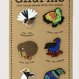 NZ Bird Shoe Charms Set