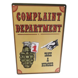 Art Tin -  Complaint Department