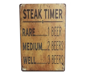 Art Tin - Steak Timer