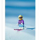 Snow Bunny - A4 (Black) Framed Art