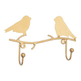 Hook Double Wall Birds Gold