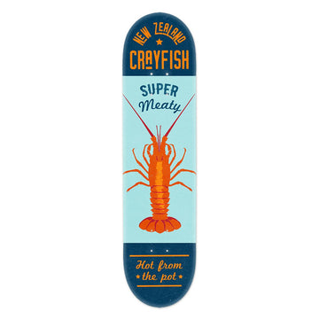 NZ Seafood Crayfish Skateboard Deck