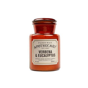 Apothecary Glass Candle Verbena & Eucalyptus