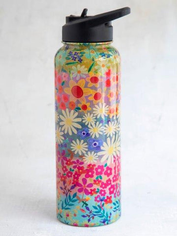 XL Water Bottle - Wildflower Border