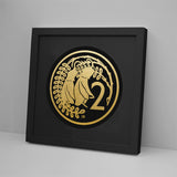 2 Cent Coin Foil Print