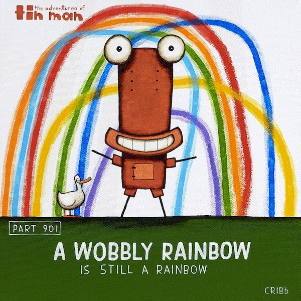 A Wobble Rainbow - Box Frame