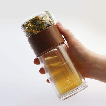 Take Me Away Tea Infuser Flask (Wood)