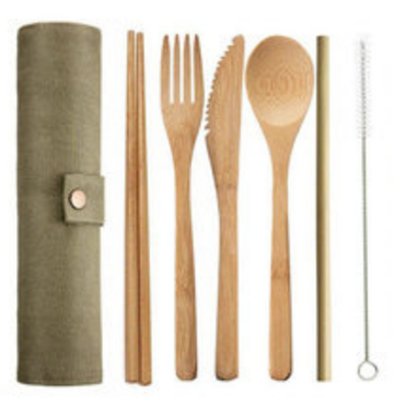 Eco Cutlery Set - Olive
