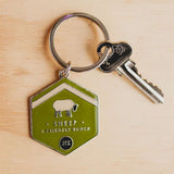 Sheep - Enamel Keyring