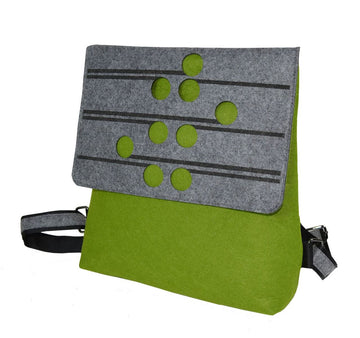 Ponga Green & Grey Green - Ecofelt Backpack