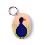 Pukeko (Natural) Keytag