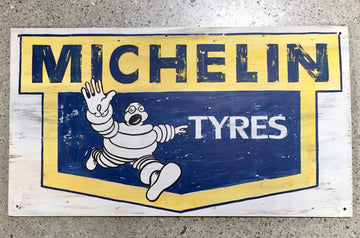 Hand Painted Sign - Michelin Man