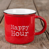 Ceramic Happy Hour Camping Mug