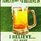 Believe Raised Metal Wall Art