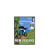 Silicone New Zealand Magnet -Mountain Biking and Gondola