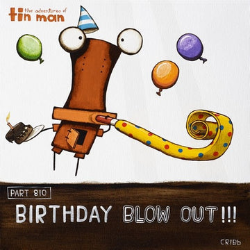 Birthday Blow Out - Mini Notecard
