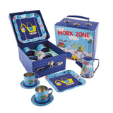 Construction Tin Tea Set