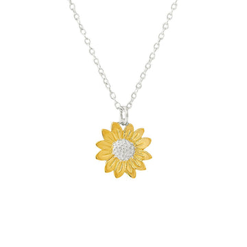 Blossoming Sunflower 40 + 5cm Necklace
