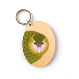Kakapo (Natural) Keytag