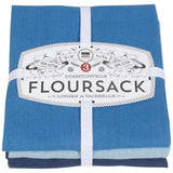 Indigo Moon Cool Blue Set of 3 - Floursack Tea Towel